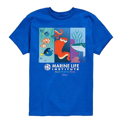 Disney Finding Dory - Marine Life Institute - Toddler & Youth Short Sleeve Graphic T-Shirt