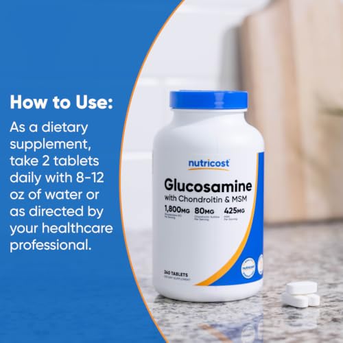 Nutricost Glucosamine with Chondroitin & MSM