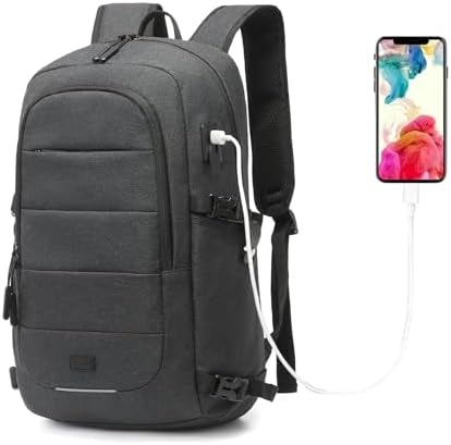 Zaino Uomo Per Laptop Fino A 15" - Borsa PC Con Porta Ricarica USB, Protezione E Design Grigio Borsa Pc Protettiva