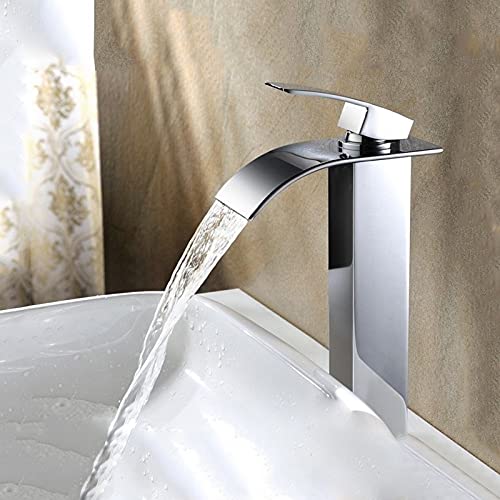Mitigeur monocommande pour lavabo sur plage finition chromée