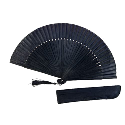 Ruibaochen Folding Fan With Fan Bag Hand Fan Portable Spanish Fan For Dancing Cosplay Props Wedding Party Home Decorations Birthday Gifts #TOP22