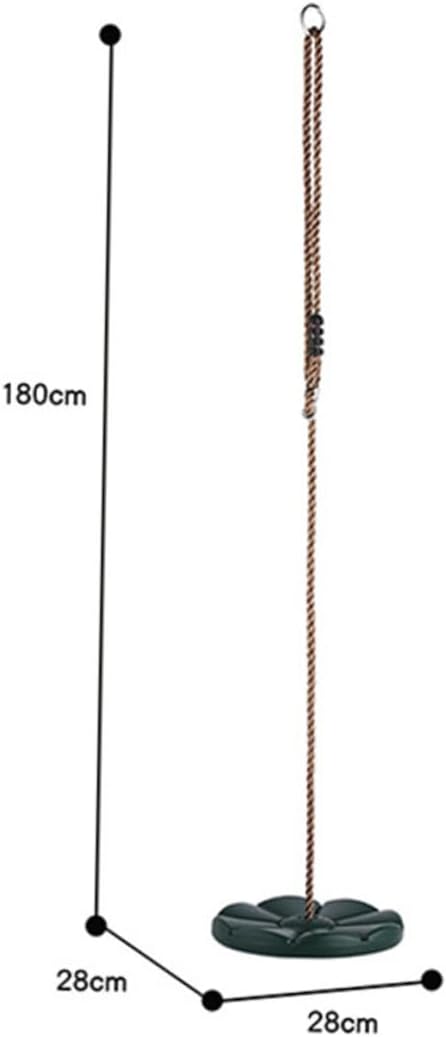 Octagonal Plastic Disc Swing Seat with Nylon Rope for Blue S Outdoor Tree Hanging Device Supports Up to Easy Installation with Metal Ring for Backyard Play