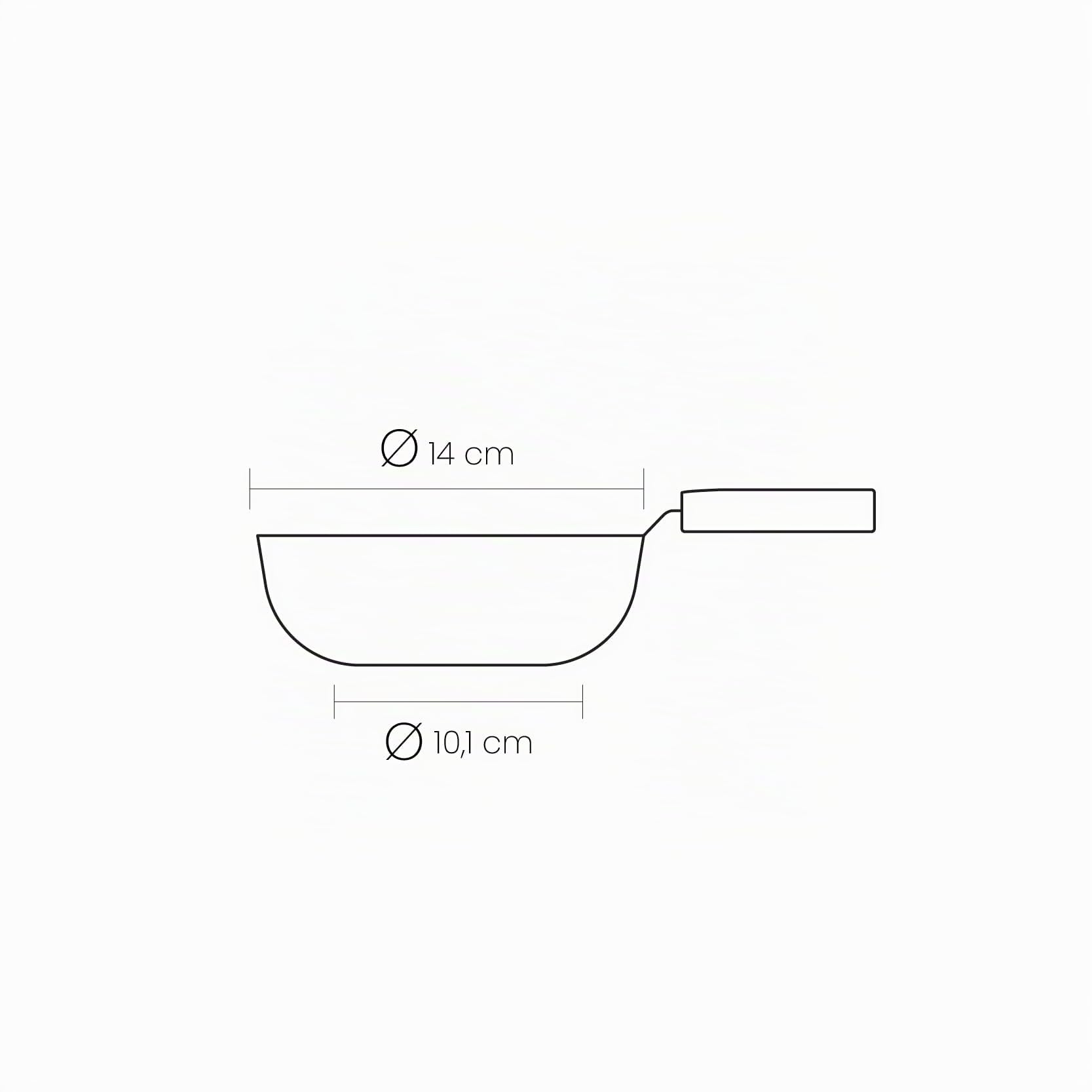 IBILI, Mini padella da fritatta Indubasic, 14 cm, alluminio, antiaderente, adatta ai piani a induzione.