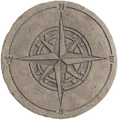 Compass, Stone wall Decor Ornament, Home and Garden Gift idea, Cornwall Stoneware