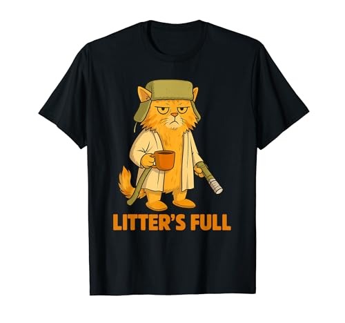Litter's Full Christmas Cat Funny Christmas Kitty Vacation T�V���c