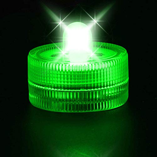 Bougie LED verte sans flamme anti-incendie pour anniversaire