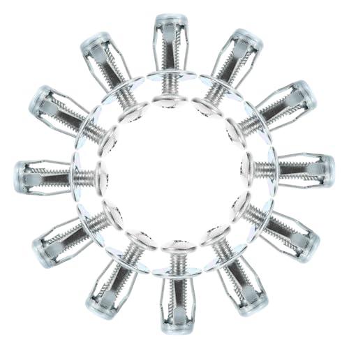 ERINGOGO 25 Sets Set Petal Nut Inserts for Walls Galvanized Expansion Nuts with Easy Installation for Reliable Fixings and Stability