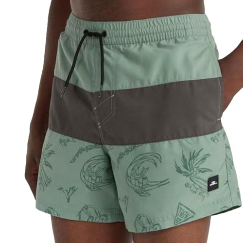 O'NEILL - Bañador para hombre, color verde y negro, verde, XXL