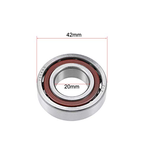 Roulement à billes de précision uxcell 7004AC 25 degrés à rangée simple