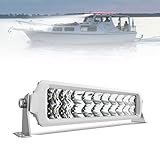 4WDKING 12 Inch LED Light bar, IP68&IP69K Waterproof Led Boat Light, White Dual Row Flood and Spot Combo Beam Off-Road Lights for Pickup 4x4 Truck ATV UTV Boat