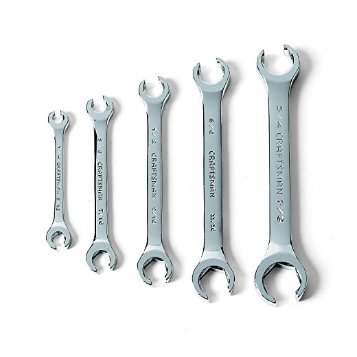 Craftsman Flare Nut Wrench Set SAE Polished, 5-pc 9-42012