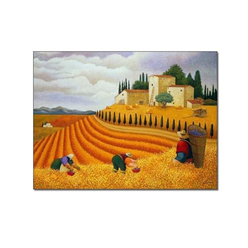 ESyem Posters Abstract Poster Autumn Landscape Poster Farm Barn Wall Art Canvas Art Poster And Wall Art Picture Print Modern Family Bedroom Decor 16x20inch(40x51cm) Frame-style