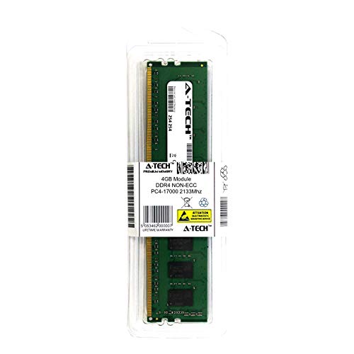 A-Tech 4GB Replacement for Crucial CT2K4G4DFS8213 - DDR4 2133Mhz PC4-17000 Non ECC DIMM 1.2v - Single Desktop