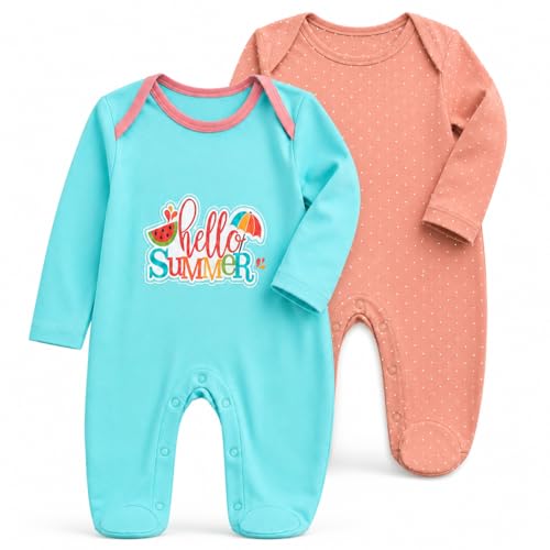Image of EIO 100% Cotton Rompers Sleepsuits Jumpsuit Night Suits for Infants Newborn Baby Boys & Girls