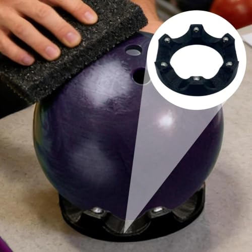 Support rotatif pour boule de bowling évitant rayures et chutes