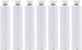 Empty Oil Paint Tube with Needle Cap (40ml, 7 Pack), Unsealed Aluminum Tube for Storing Paints Acrylics, Gouaches, Watercolors, Oils and Other Kinds of Paints