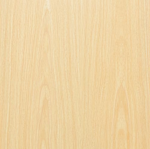Fititem 472”×17.3” Wood Grain Contact Paper Light Oak Faux Wood Wallpaper