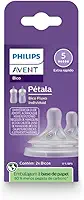Bicos Pétala 3.0 Philips Avent com válvula anticólicas, fluxo extra rápido (Flow 5), pacote com 2, SCY965/02