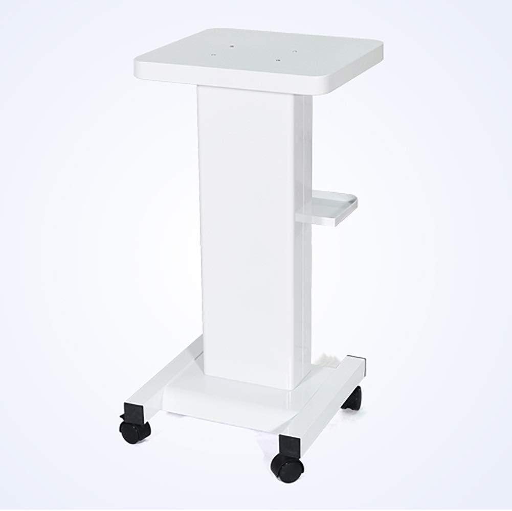 Hospital Trolley Medical Supplies Rack Medical Cart Tool Steel Beauty Salon Cart with Handle White Small Bubbles Spa Insturment Trolley with Storage Universal Brake Whe
