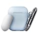 PodSkinz Switch AirPods Case with Carabiner Compatible with Apple AirPods 1 & AirPods 2 [Front LED Not Visible] (Baby Blue)