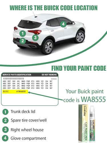 Image of Ebony Twilight Metallic(GB8 /WA384A) Touch Up Paint Pen for Buick,Car Paint Scratch Repair Pen Quick and Easy Fix Auto Paint Scratch