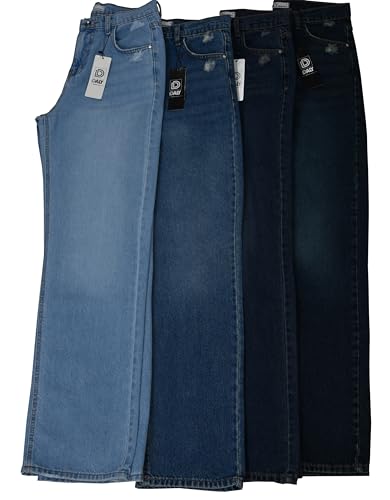 Women's Pocket Ripped Straight Leg Pants Wash Olive Blue Size 32