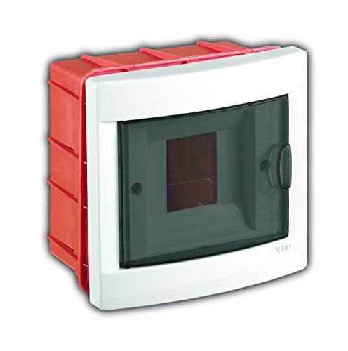 Verteilerschrank C125VK-90918004, weiß, rot, 04 module