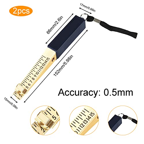 Jetisva 2 Pcs Fire Door Gap Gauge, Wedge-Shaped Vernier Feeler Gauge 1-15mm Dual Marked Metric Gap Gauge for House Engineering Inspection Flatness Measuring Tool Ruler 150*15*17mm (Precision:0.5mm) 5 Jetisva 2 Pcs Fire Door Gap Gauge, Wedge-Shaped Vernier Feeler Gauge 1-15mm Dual Marked Metric Gap Gauge for House Engineering Inspection Flatness Measuring Tool Ruler 150*15*17mm (Precision:0.5mm) - Image 5