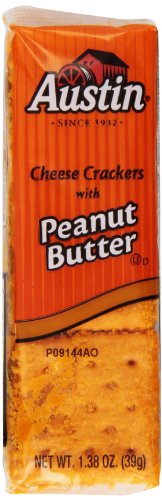 image for Austin Cheese Crackers with Peanut Butter,8 count, 11-Ounce (Pack of 6