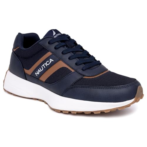 Nautica Men's Lace-Up Sneakers β Casual, Stylish, and Comfortable for Walking