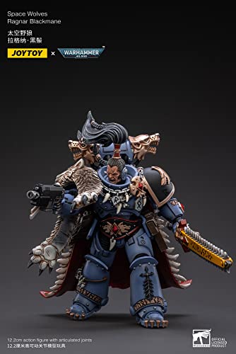 Bloomage Joytoy (Beijing) Tech Warhammer 40K: Space Wolves Ragnar Blackmane 1:18 Scale Action Figure #TOP5