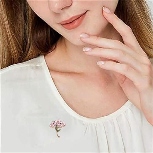 Image of Skull Flower Brooch - Punk Style Enamel Collar Pin Badge Set - Colorful Accessories for Clothing, Backpack - Halloween Decorative Funny Badge Gift for Men Women