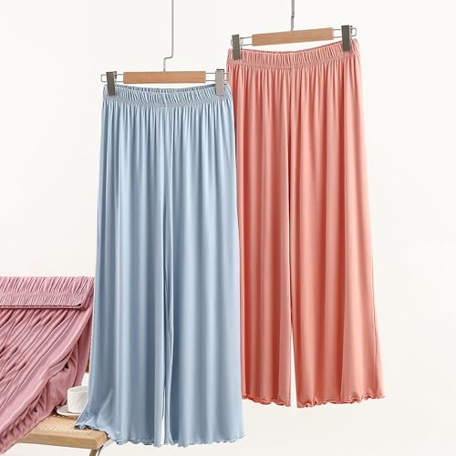 Pantalon ample à enfiler en textile premium tombé fluide élégant - 4