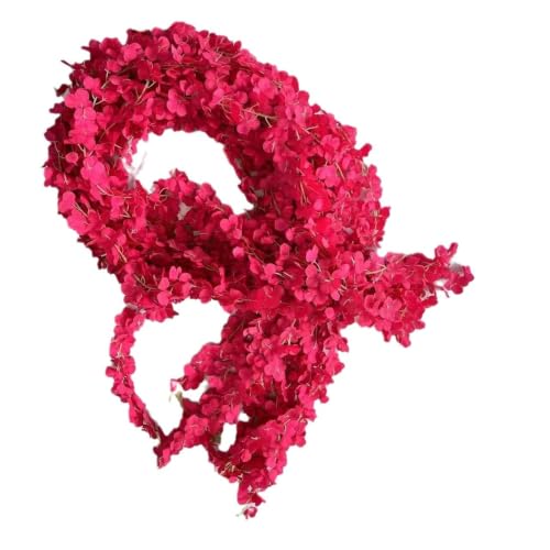 Glicina simulada rosa de 10 tiras para tapar estructuras de boda 2