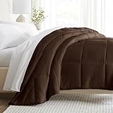 Linen Market King Comforter (1 Piece - Chocolate) - Bring Luxury Home with Our Soft and Lightweight Down Alternative Comforters King Size - Can Also fit as California King Size Beds