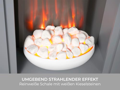 Adam Monet Elektrokamin in Grau-3