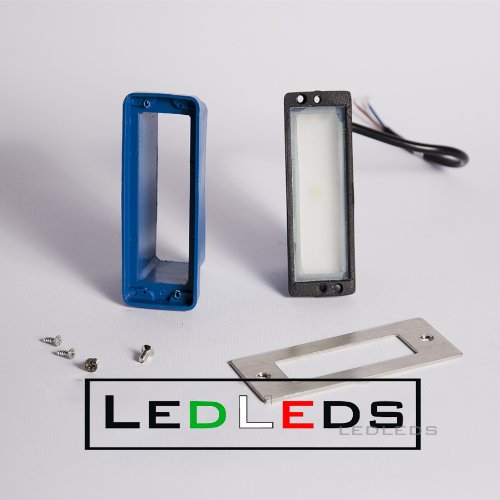 Segnapasso LED Da Incasso 3Watt 230V LUCE FREDDA - Foto 12