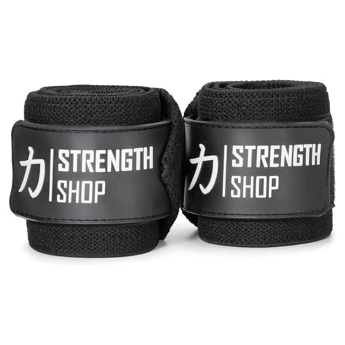 STRENGTH SHOP Bande poignet musculation certifié IPF, wrist wraps avec fermeture auto-agrippante & boucle pour le pouce, protege poignet musculation pour une stabilité & une protection maximales – Image 6