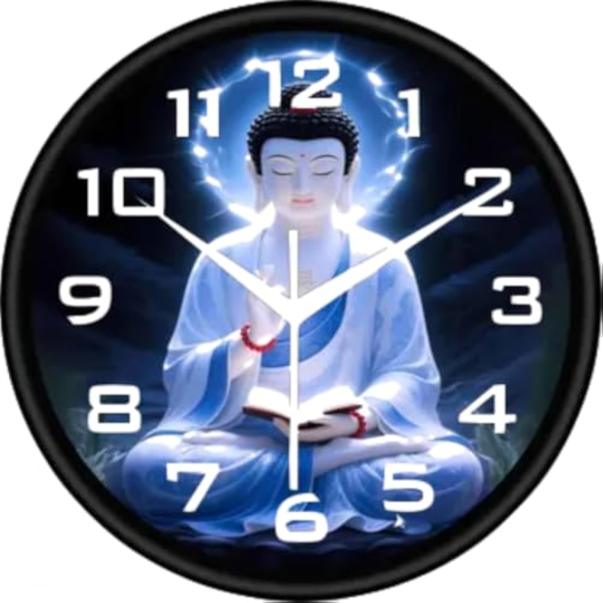 MOHANWADI Arts & Crafts Round Plastic Wall Clock