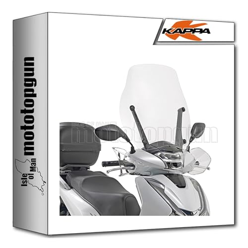 Pare-brise transparent Kappa KD1155ST anti-vent pour Honda SH 125i 2019