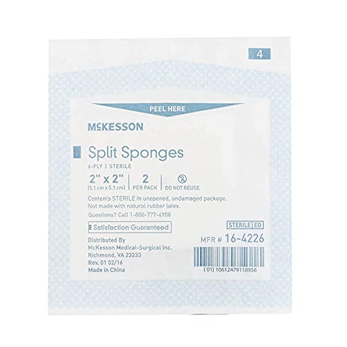 Mckesson Performance Plus Gauze Iv Sponge 6Ply Sterile 2"X2" -35 Packs Of 2 - Model 16-4226 #TOP2