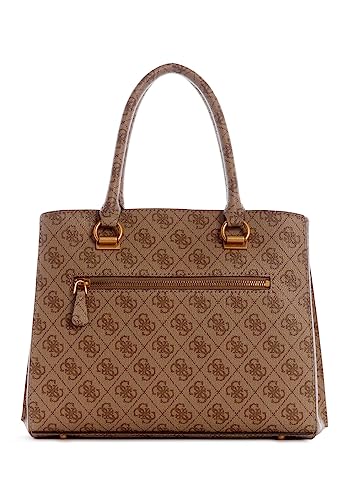 Guess Alexie Girlfriend Satchel, Latte Logo #TOP2