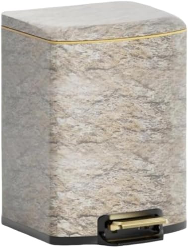 AOBOPO フタ付きゴミ箱 ペダル式 木目調ステンレススチールホームサイレントスローダウンフットペダルオープン 高級ゴミ箱ホームリビングルーム寝室ふた付き大クリエイティブペダルステンレス鋼収納バケツ キッチンとベッドルームに適しています