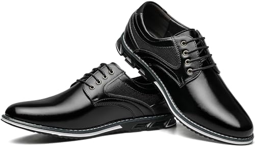 Mens Dress Shoes Comfortable Fashion Dress Sneakers Men Casual Shoes Business Office Wedding Formal Modern Oxfords4