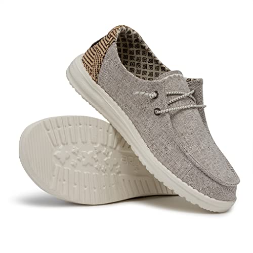 Image of HEYDUDE Women's Wendy Chambray | Women's Shoes | Women's Lace Up Loafers | Comfortable & Light-Weight