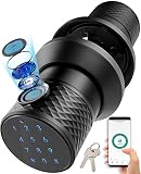 Fingerprint Door Lock Keyless Door Knob - Smart Lock Compatible with Alexa Smart Life Tuya, Electron