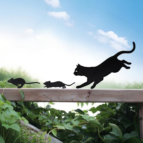 3 Stück Gartenstecker Metall Schwarz Katzen Halloween Deko, Gartendeko Halloween Für Outdoor, Deko Garten Metall Katzen Figuren, Gartenstecker Herbst Dekoration, Garten Terrasse Tiere Decor (B) 3 Stück Gartenstecker Metall Schwarz Katzen Halloween Deko, Gartendeko Halloween Für Outdoor, Deko Garten Metall Katzen Figuren, Gartenstecker Herbst Dekoration, Garten Terrasse Tiere Decor (B)