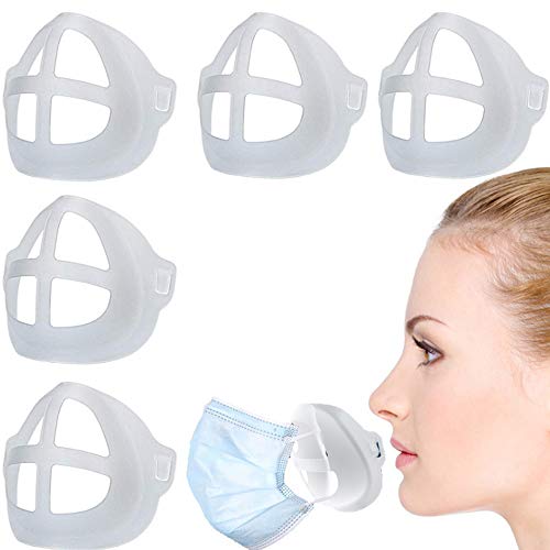 Owfeel 5 peças de suporte de silicone 3D para uso confortável, moldura interna de silicone, suporte