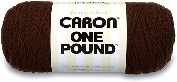 Caron One Pound Espresso Yarn - 2 Pack of 454g/16oz - Acrylic - 4 Medium (Worsted) - 812 Yards - Knitting/Crochet - Image 2