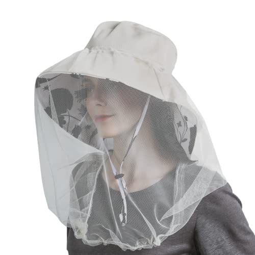 Soxbang 虫除けネット付きつば広帽子